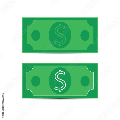 Dollar bill, money and financial design
