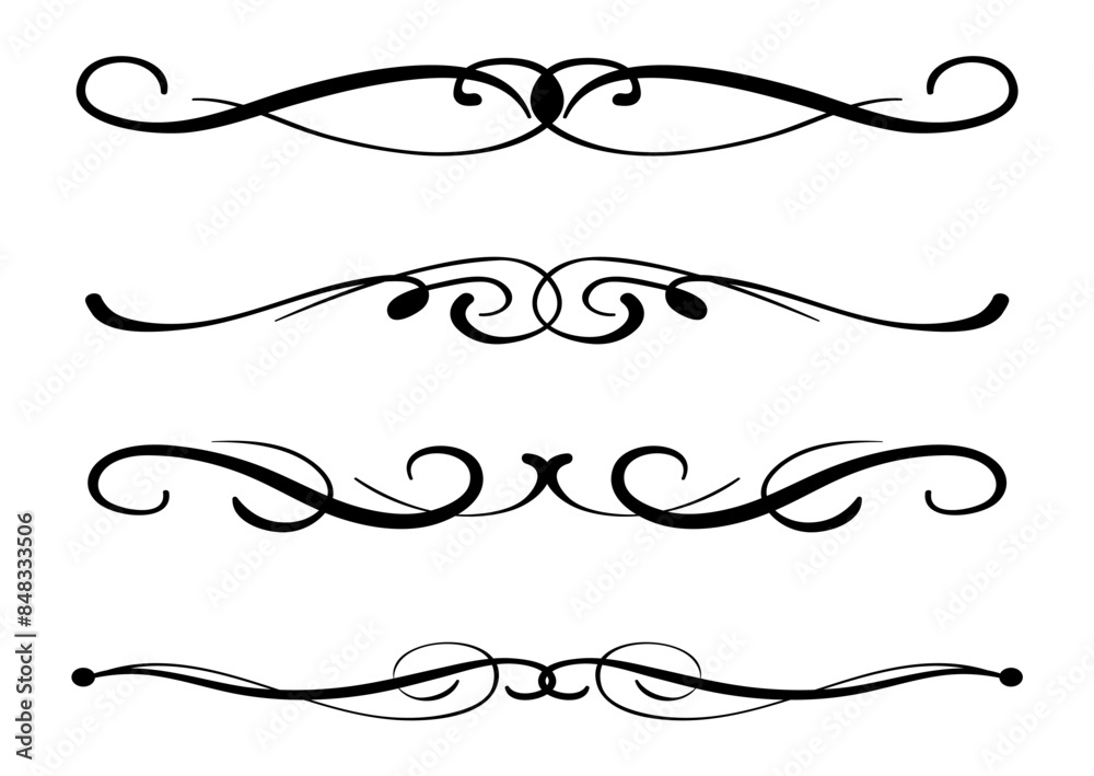 calligraphic border and divider decoration calligraphic border and divider decoration