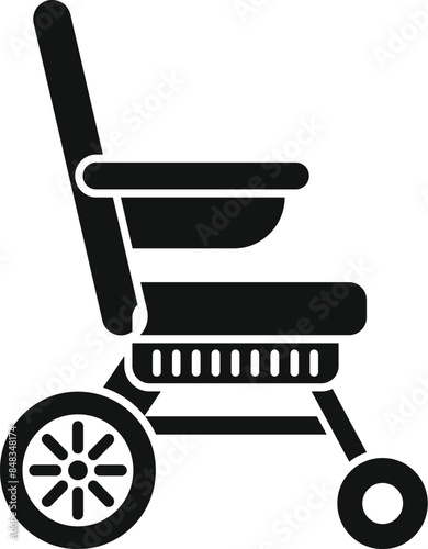 Modern electric wheelchair, offering enhanced mobility and independence for individuals with physical disabilities