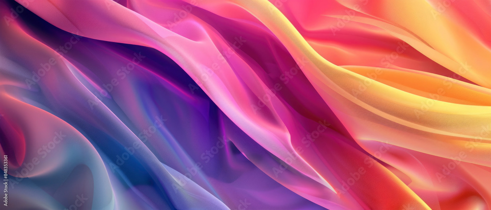Abstract texture with soft colorful papercut waves and curves or swirl of silk textile fabric, flowing motion background texture, for web design, business Abstract texture with soft colorful papercut waves and curves or swirl of silk textile fabric, flowing motion background texture, for web design, business