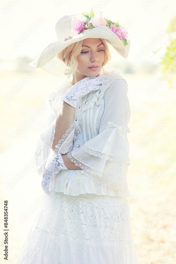 Elegant woman victorian or edwardian Elegant woman victorian or edwardian