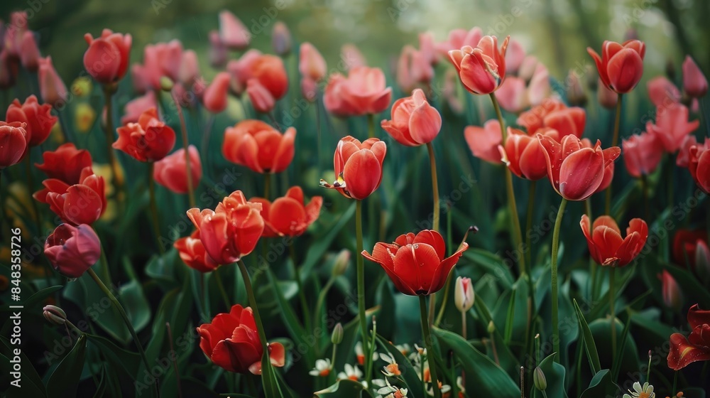 Fototapeta premium Spring s Arrival Unveils the Emergence of Vibrant Greenery