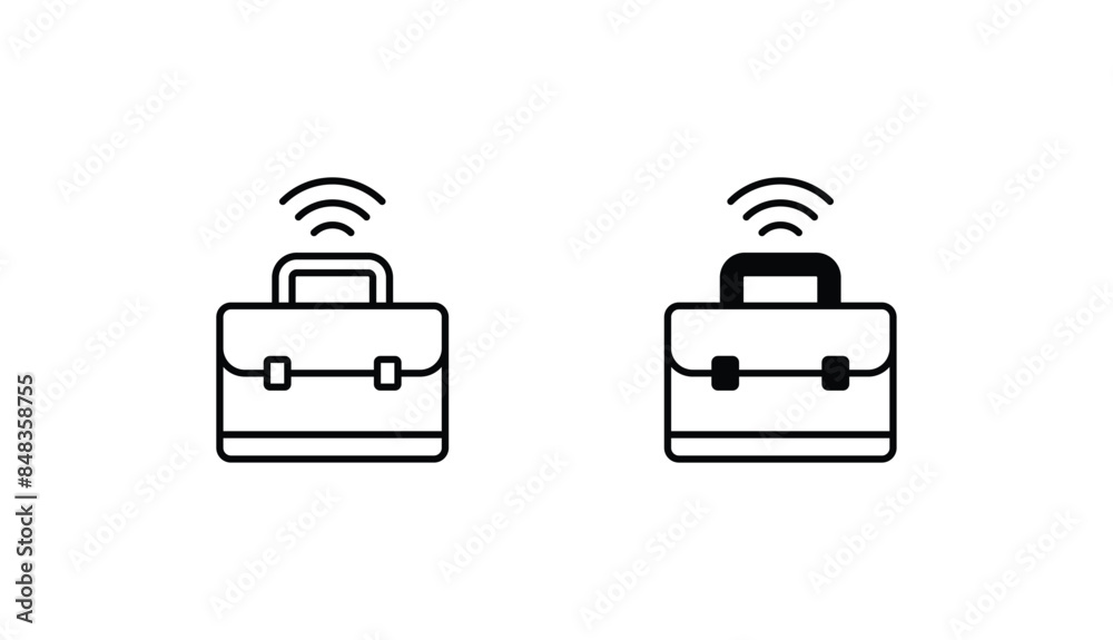 Digital Nomad icon design with white background stock illustration Digital Nomad icon design with white background stock illustration