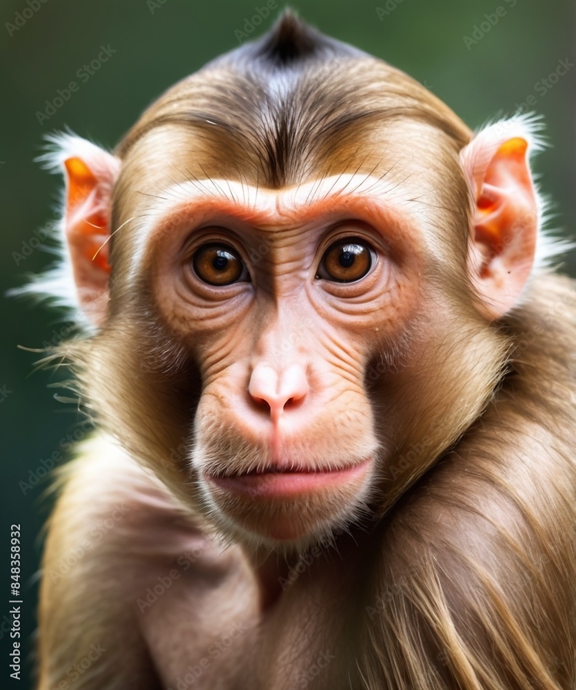 Close-up portrait of a monkey with expressive eyes and detailed facial features, captured in a natural setting, perfect for wildlife, animal behavior, and nature photography themes Close-up portrait of a monkey with expressive eyes and detailed facial features, captured in a natural setting, perfect for wildlife, animal behavior, and nature photography themes