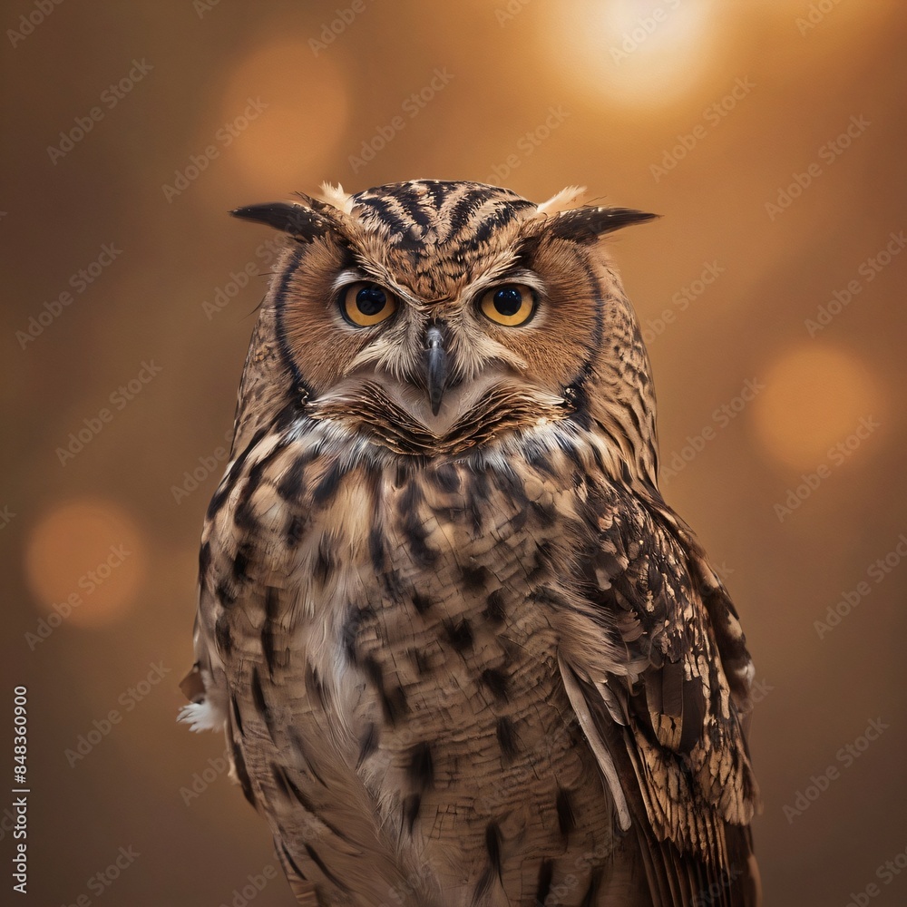 Fototapeta premium eagle owl portrait
