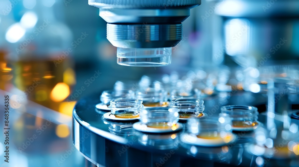 modern pharmaceutical production line filling medicine into small bottles modern pharmaceutical production line filling medicine into small bottles