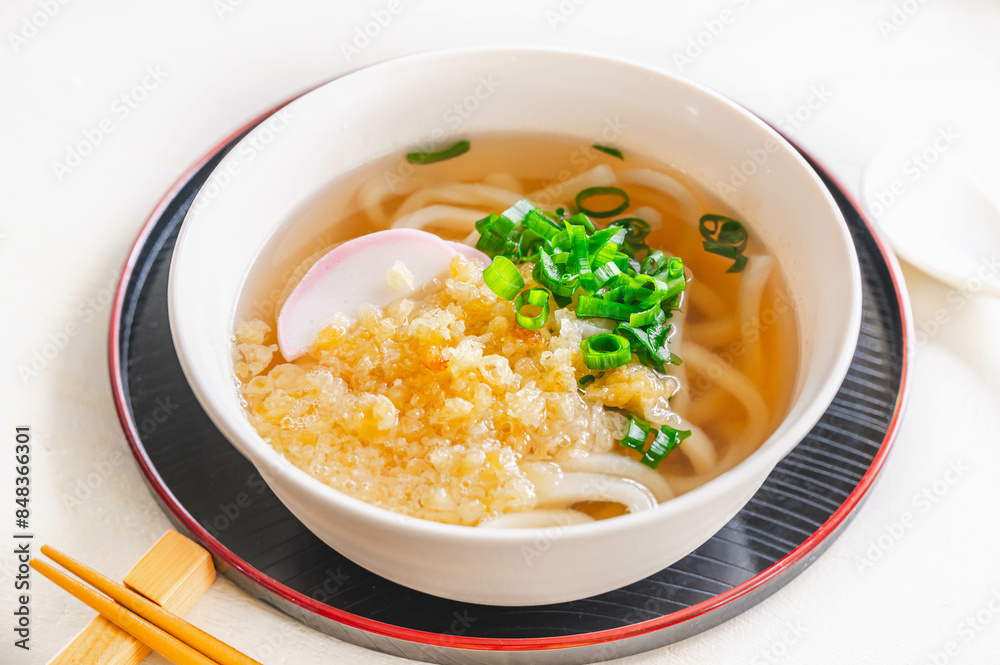 レンジ加熱でたぬきうどん レンジ加熱でたぬきうどん