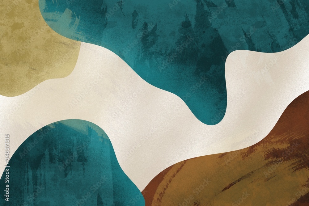 Abstract curved line illustration in earth tones Abstract curved line illustration in earth tones