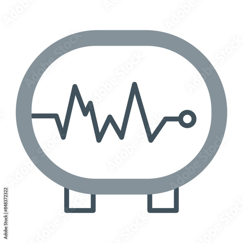 Electrocardiogram Line Fill Icon
