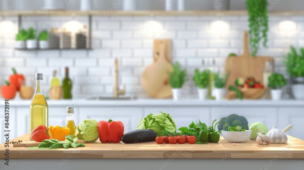 Healthy Weekly Meal Plan for DASH Diet with Fresh Ingredients on Kitchen Counter Healthy Weekly Meal Plan for DASH Diet with Fresh Ingredients on Kitchen Counter
