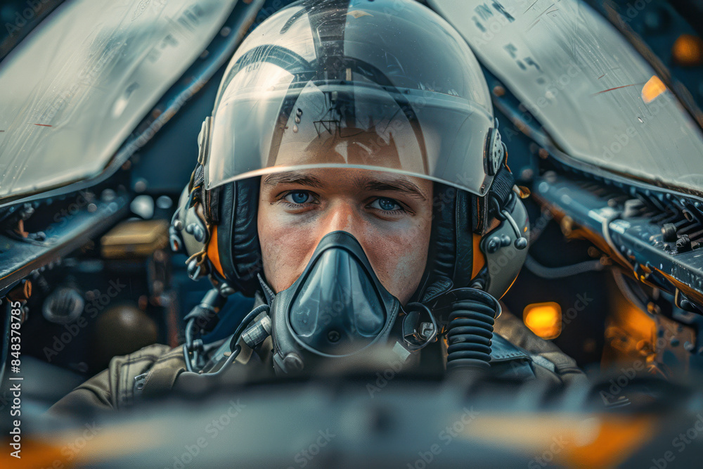 WWII Fighter Pilot Ready for Battle: A Hero in the Skies WWII Fighter Pilot Ready for Battle: A Hero in the Skies