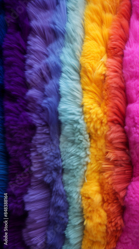 Pattern Background Abstract Image, Colorful Sheep Wool Fur, Texture, Wallpaper, Background, Cell Phone Cover and Screen, Smartphone, Computer, Laptop, Format 9:16 and 16:9 - PNG