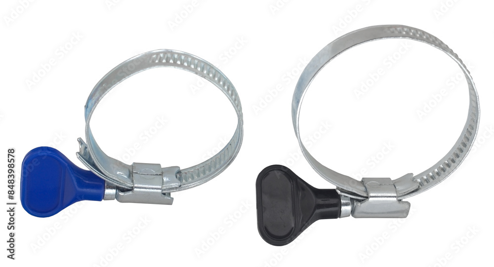 hose clamps on white hose clamps on white