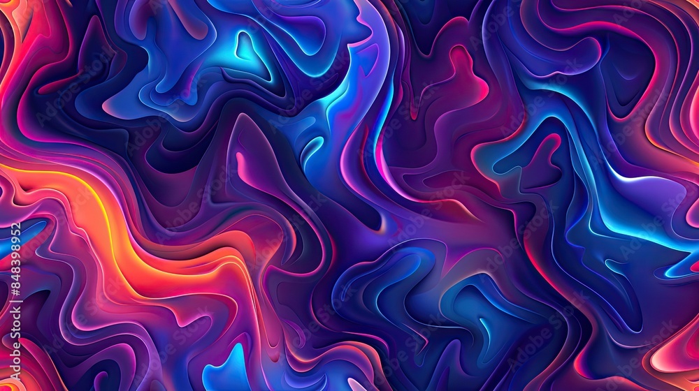 Colorful abstract background with fluid waves of liquid paint, creating an otherworldly and dreamy atmosphere. Colorful abstract background with fluid waves of liquid paint, creating an otherworldly and dreamy atmosphere.