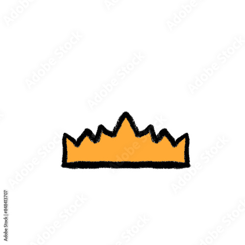 unique simple transparent crown sketch PNG