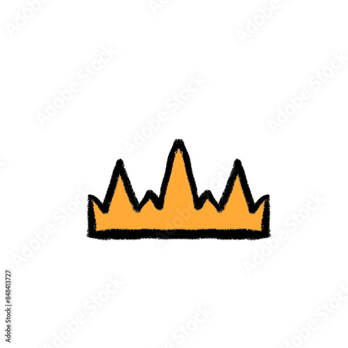 unique simple transparent crown sketch