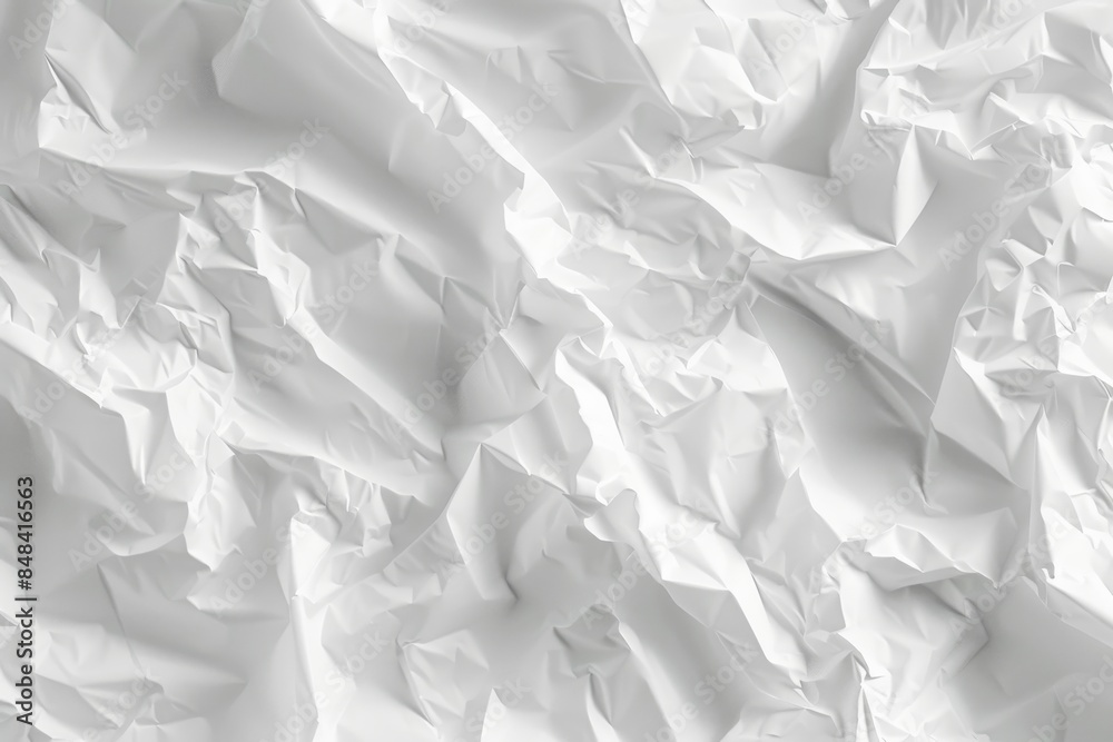 Crumpled white paper texture Crumpled white paper texture