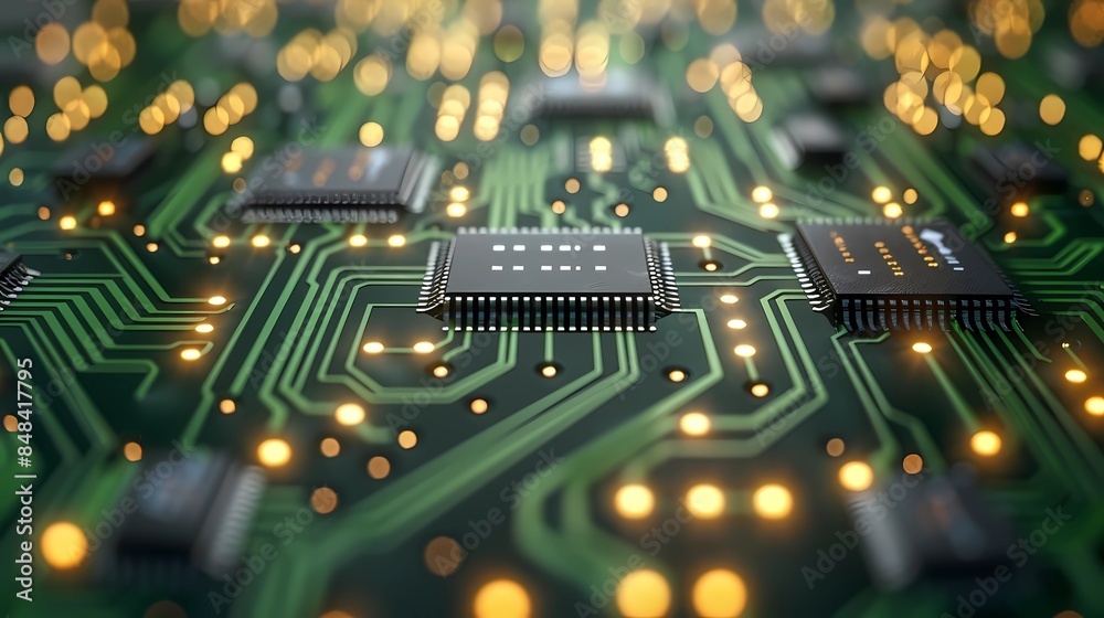 Obraz premium electronic circuit board