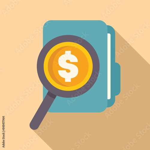 Concept of financial investigation, audit, searching for funding or money