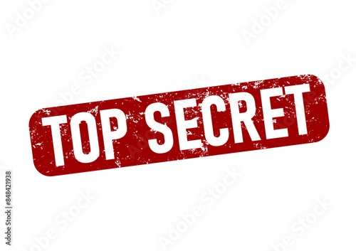 Top secret - - rubber stamp - vector illustration