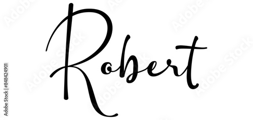 Robert - colore nero - parola nome scritta  - ideale per websites, presentazioni, biglietti, banners,  sweatshirt, stampe, cricut, silhouette, sublimazioni, etichette, adesivi