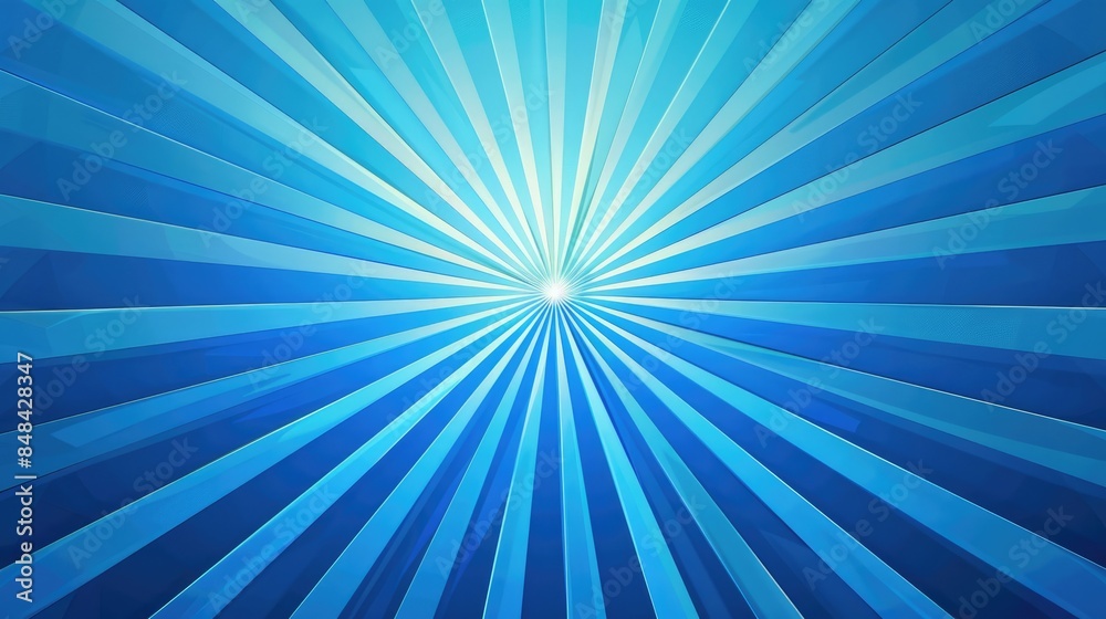 Vivid Blue Sunburst Background with a Linear Design Vivid Blue Sunburst Background with a Linear Design