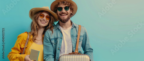 Happy Couple Exploring City Streets During Sunny Day