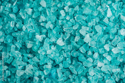 Turquoise sea salt, texture background.