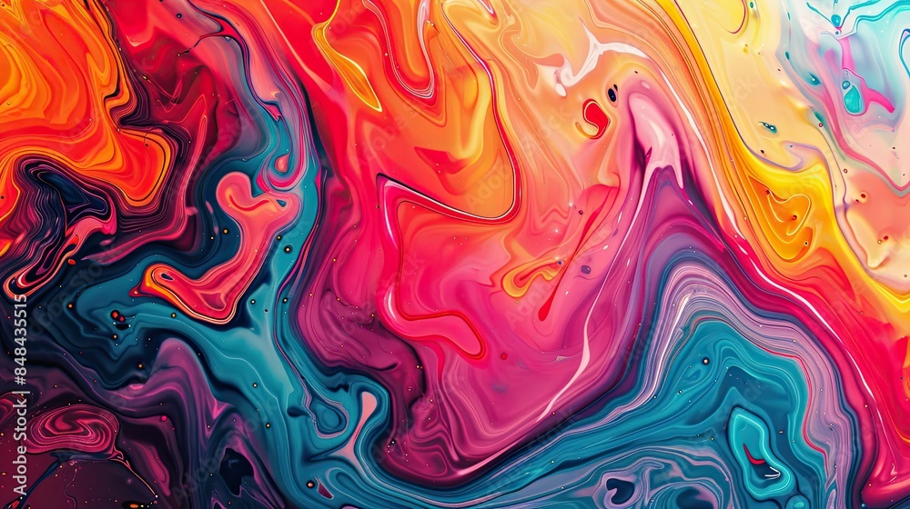 Psychedelic Abstract Background with Vivid Colors and Dynamic Shapes Psychedelic Abstract Background with Vivid Colors and Dynamic Shapes