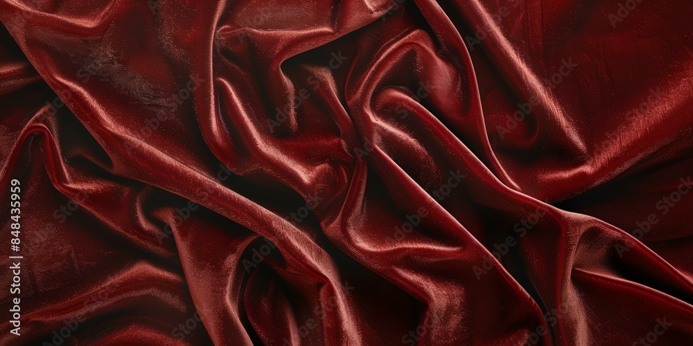 Obraz premium red cloth with folds on it's surface