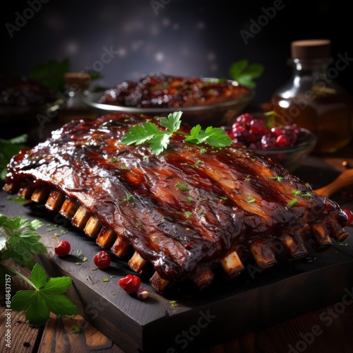 grilled steak with vegetables