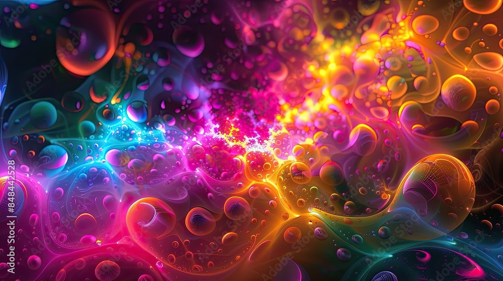 Luminous abstract background with glowing colors and vibrant energy palette Luminous abstract background with glowing colors and vibrant energy palette