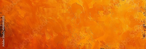 The vibrant and dynamic abstract orange artwork is created with textured layers, ensuring an energetic impact