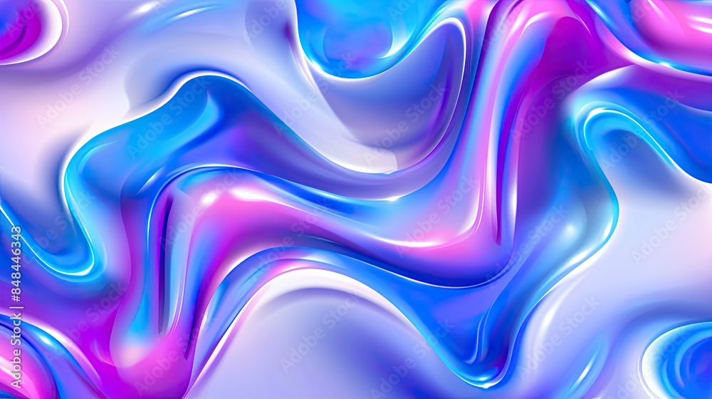 Fototapeta premium Abstract Blue and Purple Swirls Background.