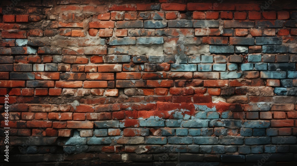 Fototapeta premium old cracked brick wall