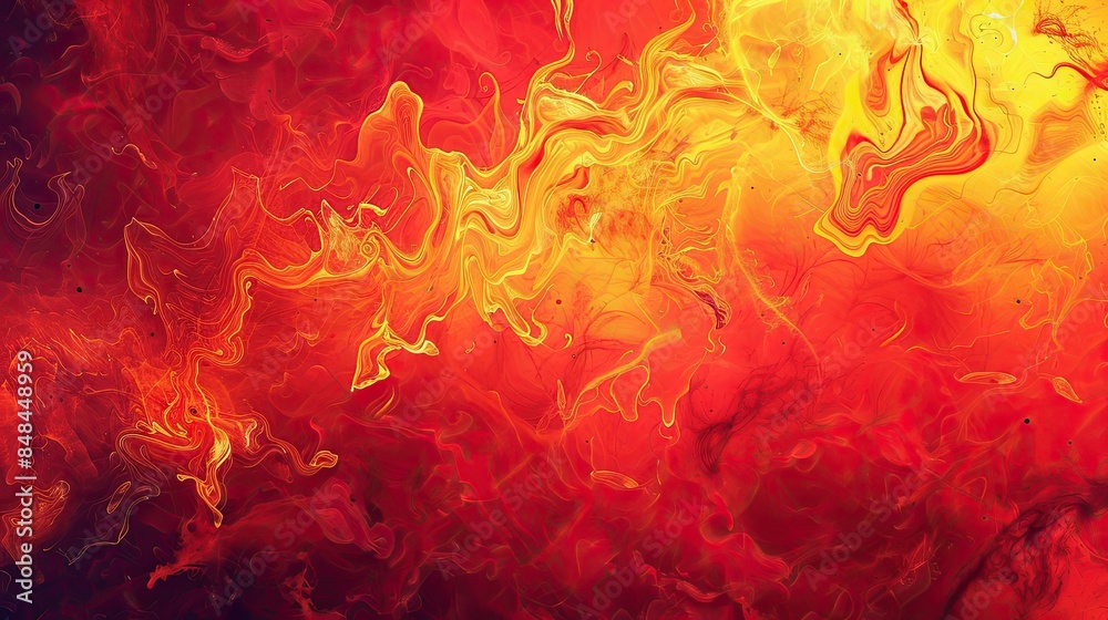 Fiery Abstract Red and Yellow Background TextureCoreApplication