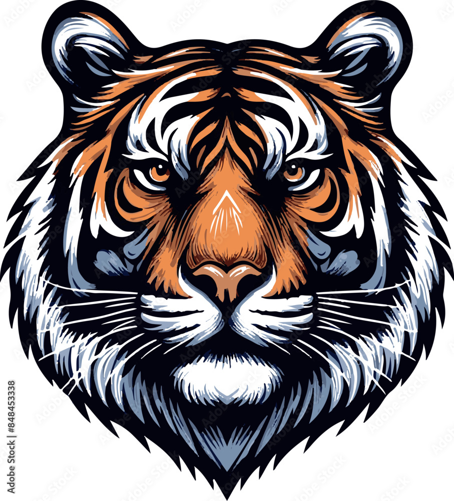 tiger head vector illustration tiger head vector illustration