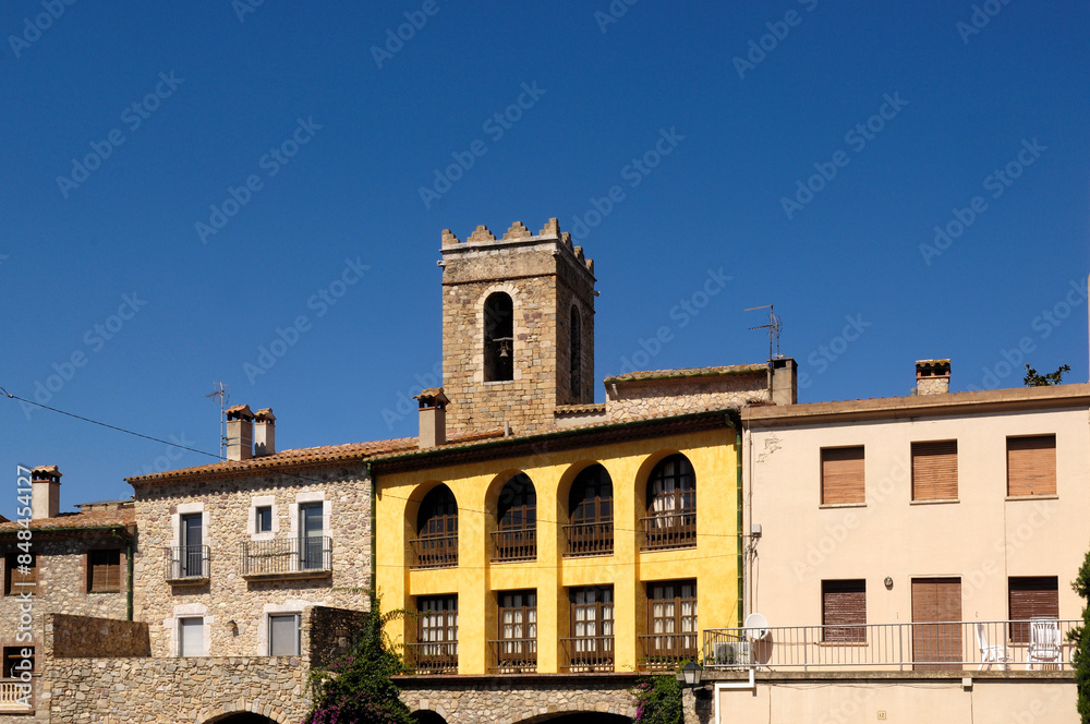 Obraz premium village of Darnius, Alt Emporda, Girona province Catalonia, Spain