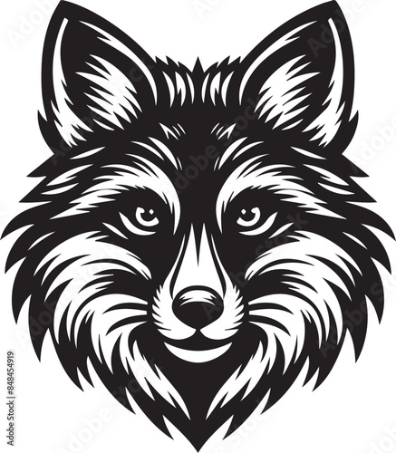 wolf head icon Silhouette Vector  © Md Ruhul Amin