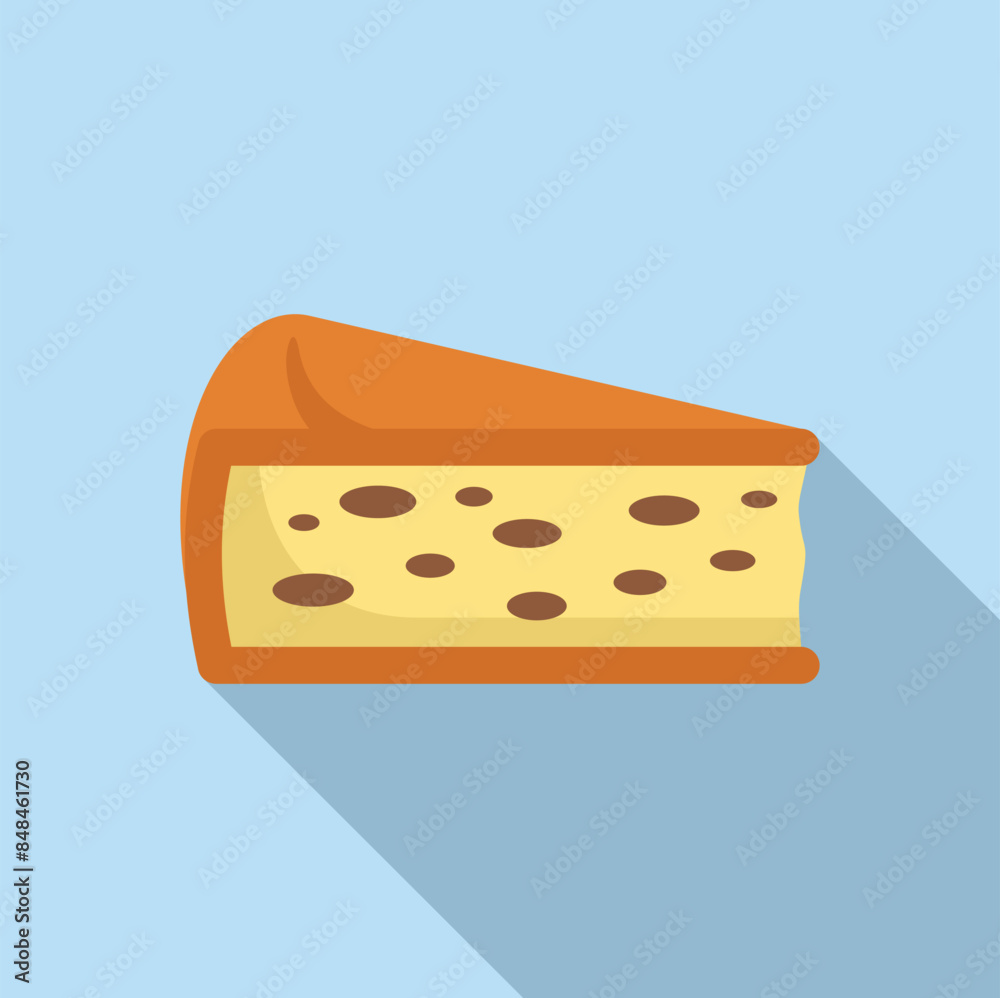 Illustration featuring a triangle shaped cheese wedge with holes, evoking deliciousness and culinary indulgence Illustration featuring a triangle shaped cheese wedge with holes, evoking deliciousness and culinary indulgence