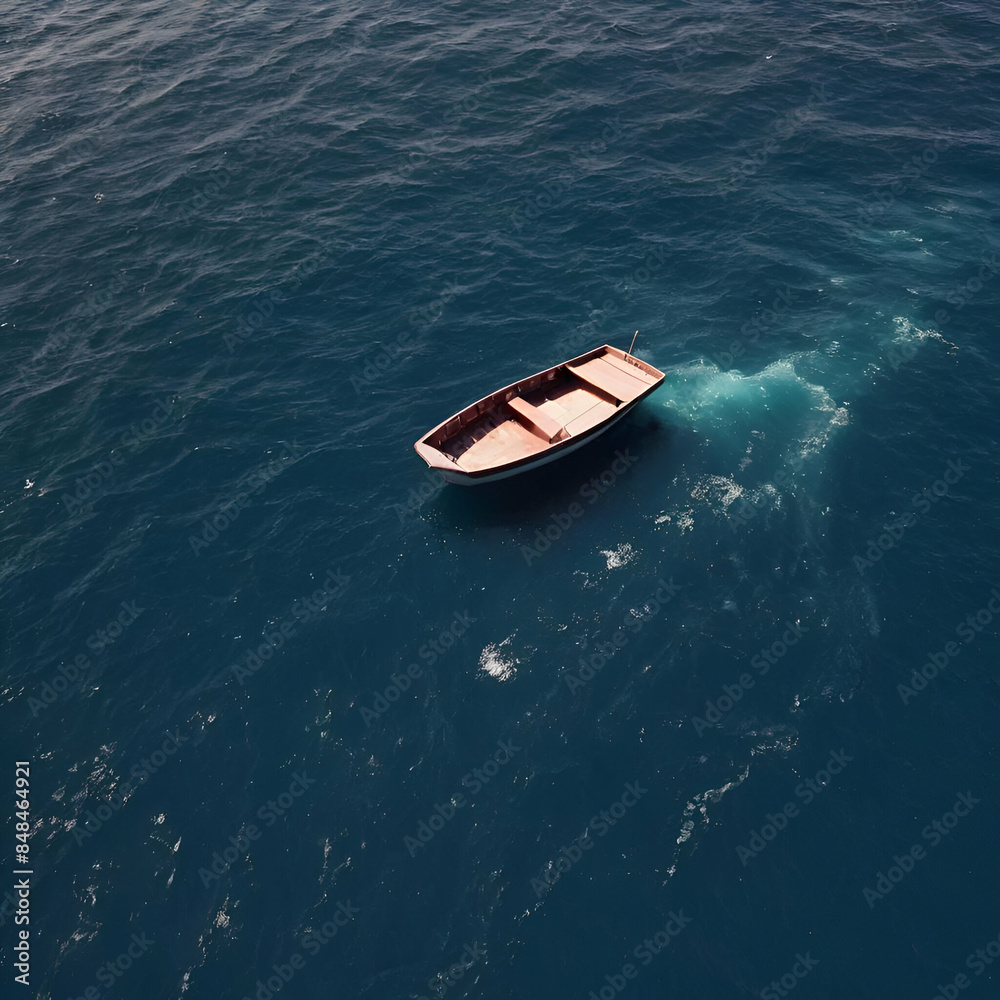 boat in the midle of the ocean boat in the midle of the ocean