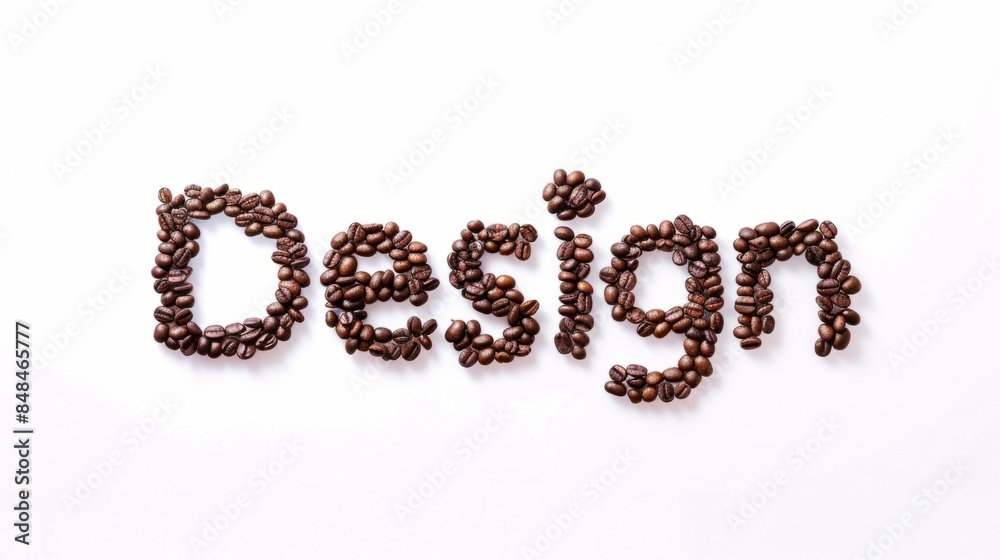 Graphics and Style symbol created in Coffee Beans Typography. Graphics and Style symbol created in Coffee Beans Typography.