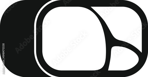 Simple icon of a shawarma rotating on a vertical spit getting ready to be served
