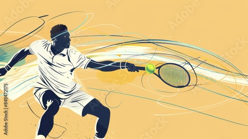 a tennis player is about to hit the ball