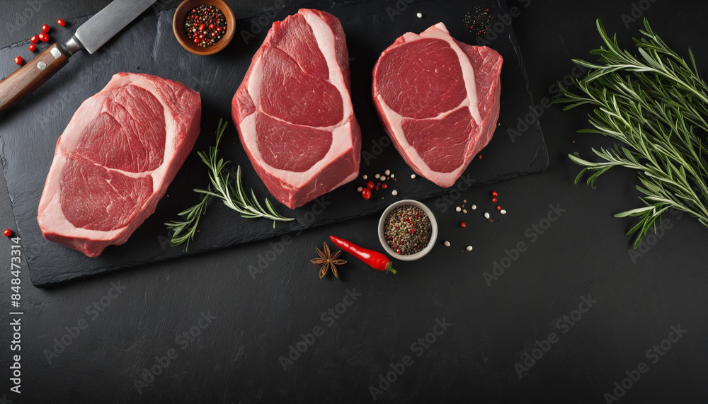 raw meat on a cutting board raw meat on a cutting board