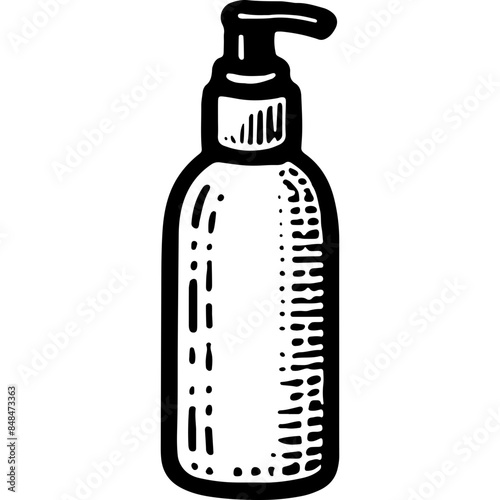 Doodle Plastic Dispenser Bottle 