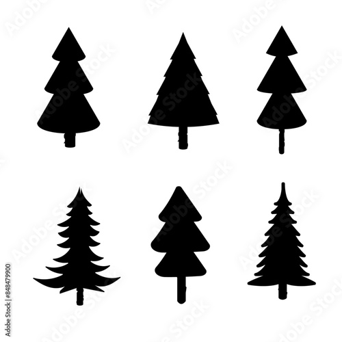 EvergreenTrees_Black_Silhouette_Cutouts_Collection_4