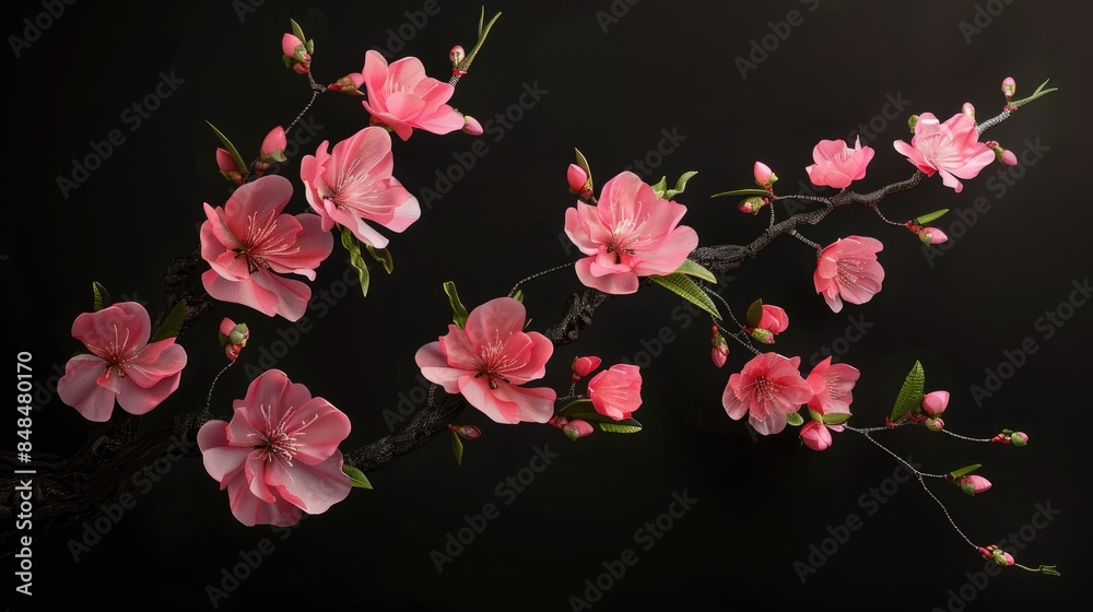 Beautiful pink flower branch Beautiful pink flower branch