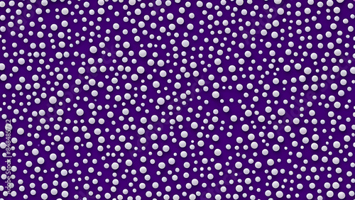 Obraz na płótnie Abstract composition white dots scattered on a lilac background. Concept - snowfall or starry sky w salonie