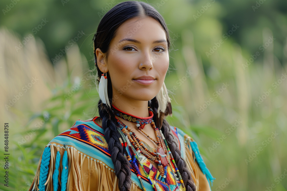 Portrait of a Native American woman Portrait of a Native American woman